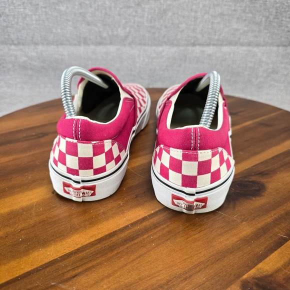 Vans Classic Slip-On Checkerboard Raspberry Pink White Mens 8.5 Womens 10 751505 - Picture 10 of 13